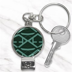 Geometric Design 01 Nail Clippers Key Chain