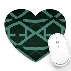 Geometric Design 01 Heart Mousepad