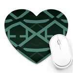 Geometric Design 01 Heart Mousepad Front