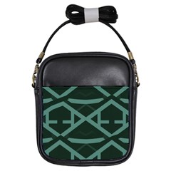 Geometric Design 01 Girls Sling Bag