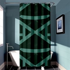 Geometric Design 01 Shower Curtain 36  X 72  (stall) 