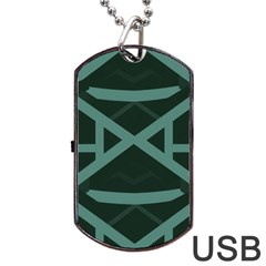 Geometric Design 01 Dog Tag Usb Flash (one Side)