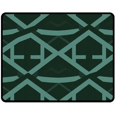 Geometric Design 01 Two Sides Fleece Blanket (medium)