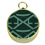 Geometric Design 01 Gold Compasses Front