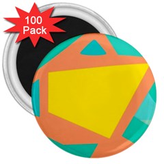 Geometric Design 02 3  Magnets (100 Pack)