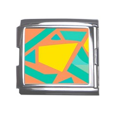 Geometric Design 02 Mega Link Italian Charm (18mm)