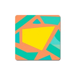 Geometric Design 02 Square Magnet