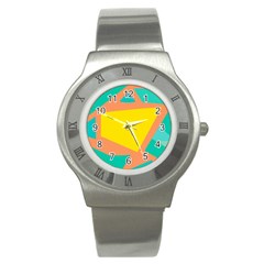 Geometric Design 02 Stainless Steel Watch