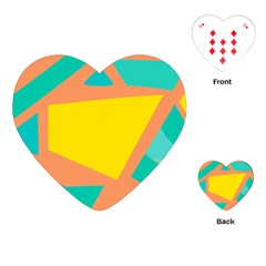 Geometric Design 02 Playing Cards Single Design (heart)