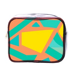 Geometric Design 02 Mini Toiletries Bag (one Side)