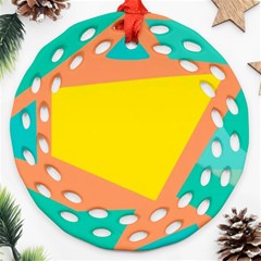 Geometric Design 02 Ornament (round Filigree) by myclothy