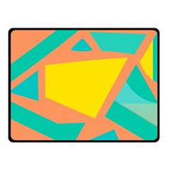 Geometric Design 02 Two Sides Fleece Blanket (small)