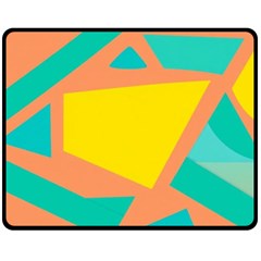 Geometric Design 02 Two Sides Fleece Blanket (medium)