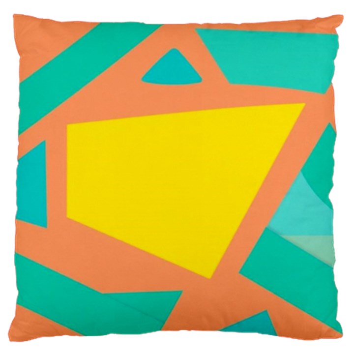 Geometric Design 02 Standard Premium Plush Fleece Cushion Case (One Side)