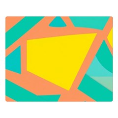 Geometric Design 02 Two Sides Premium Plush Fleece Blanket (large)