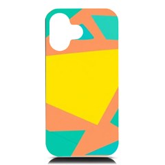 Geometric Design 02 Iphone 16 Black Uv Print Pc Hardshell Case by myclothy