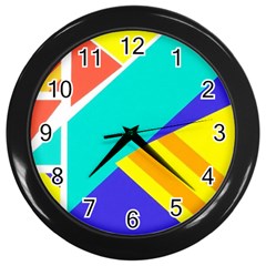 Geometric  Design 04 Wall Clock (black)