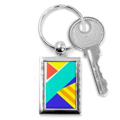 Geometric  Design 04 Key Chain (rectangle)