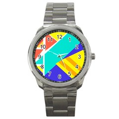 Geometric  Design 04 Sport Metal Watch