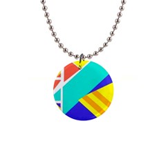 Geometric  Design 04 1  Button Necklace