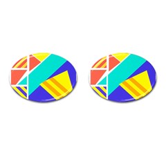 Geometric  Design 04 Cufflinks (oval)