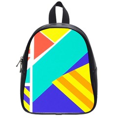 Geometric  Design 04 School Bag (small)