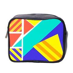 Geometric  Design 04 Mini Toiletries Bag (two Sides)