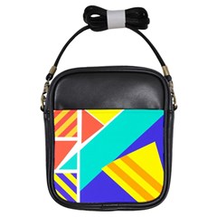 Geometric  Design 04 Girls Sling Bag