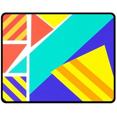 Geometric  Design 04 Fleece Blanket (medium)