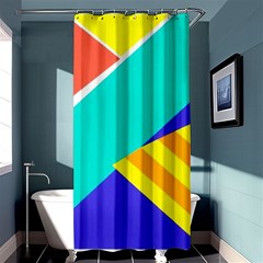 Geometric  Design 04 Shower Curtain 36  X 72  (stall) 