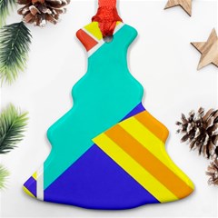 Geometric  Design 04 Christmas Tree Ornament (two Sides)