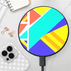 Geometric  Design 04 Wireless Fast Charger(black) by myclothy