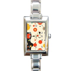 Geometric Design Rectangle Italian Charm Watch by myclothy