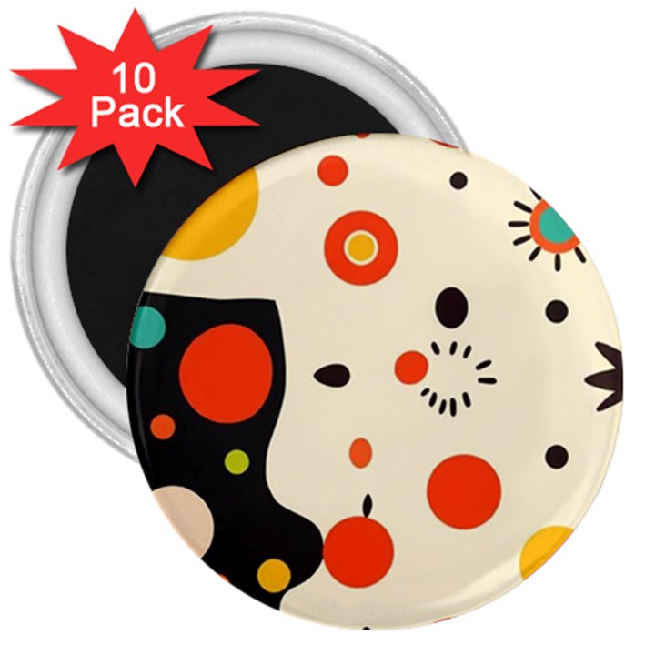 Geometric Design 3  Magnets (10 pack) 