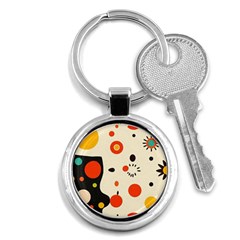 Geometric Design Key Chain (round)