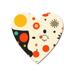 Geometric Design Heart Magnet