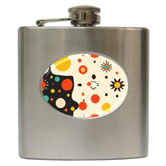 Geometric Design Hip Flask (6 Oz)