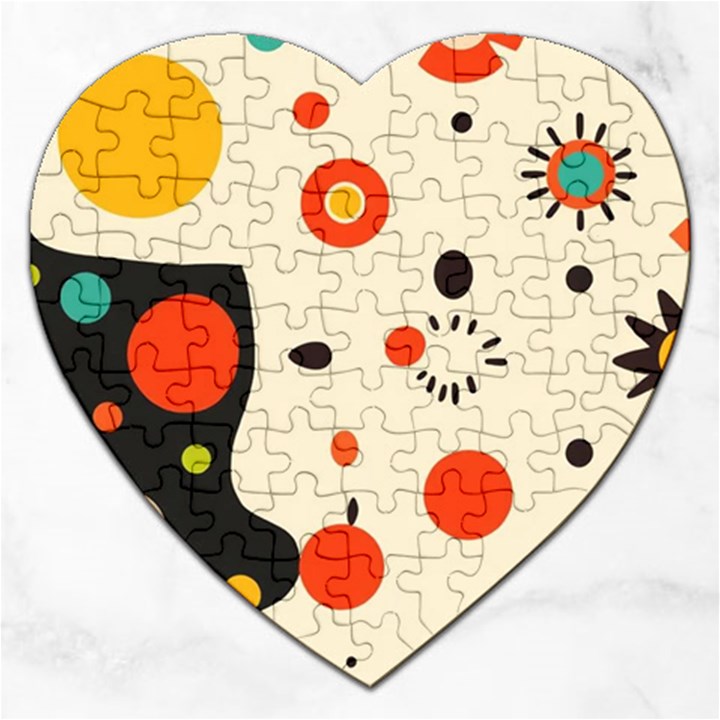 Geometric Design Jigsaw Puzzle (Heart)