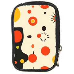 Geometric Design Compact Camera Leather Case