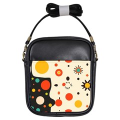 Geometric Design Girls Sling Bag