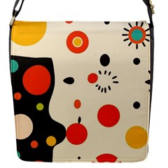 Geometric Design Flap Closure Messenger Bag (s)