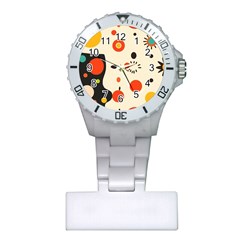 Geometric Design Plastic Nurses Watch