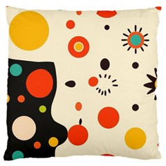 Geometric Design Standard Premium Plush Fleece Cushion Case (two Sides) by myclothy