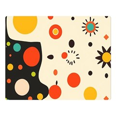 Geometric Design Premium Plush Fleece Blanket (large)