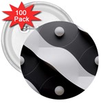 Geometric Design o6 3  Buttons (100 pack)  Front