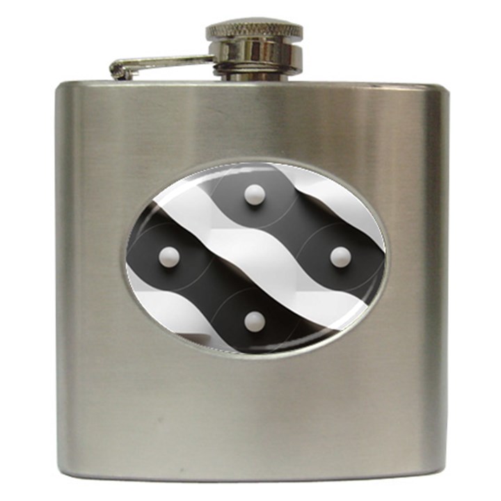 Geometric Design o6 Hip Flask (6 oz)