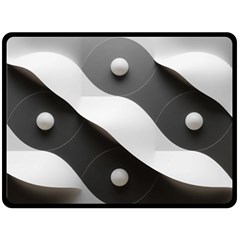 Geometric Design O6 Fleece Blanket (large)