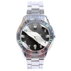 Geometric Design O6 Stainless Steel Analogue Watch