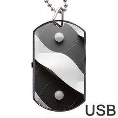 Geometric Design O6 Dog Tag Usb Flash (one Side)