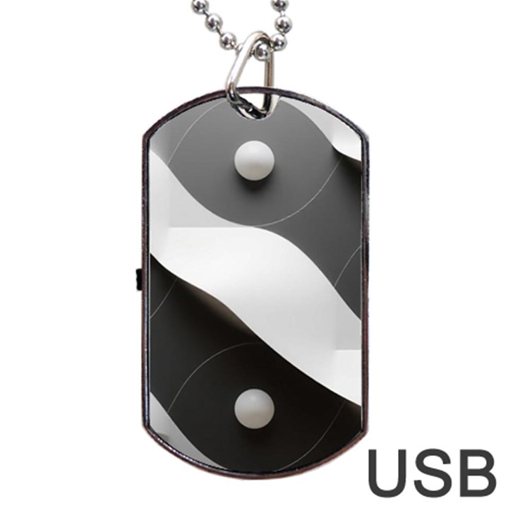 Geometric Design o6 Dog Tag USB Flash (Two Sides)